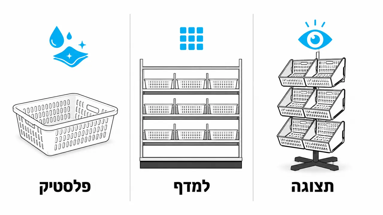 טבלת השוואה בין סוגי סלסילות