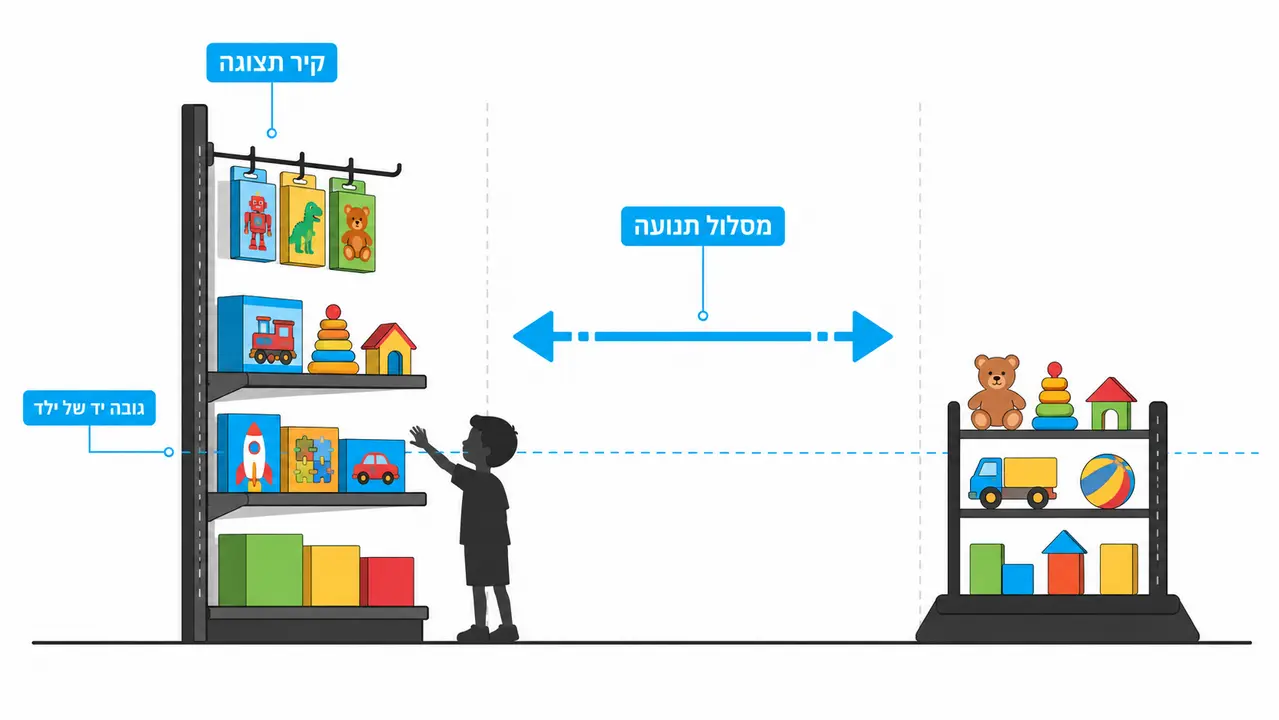 מתקני תצוגה לחנות צעצועים