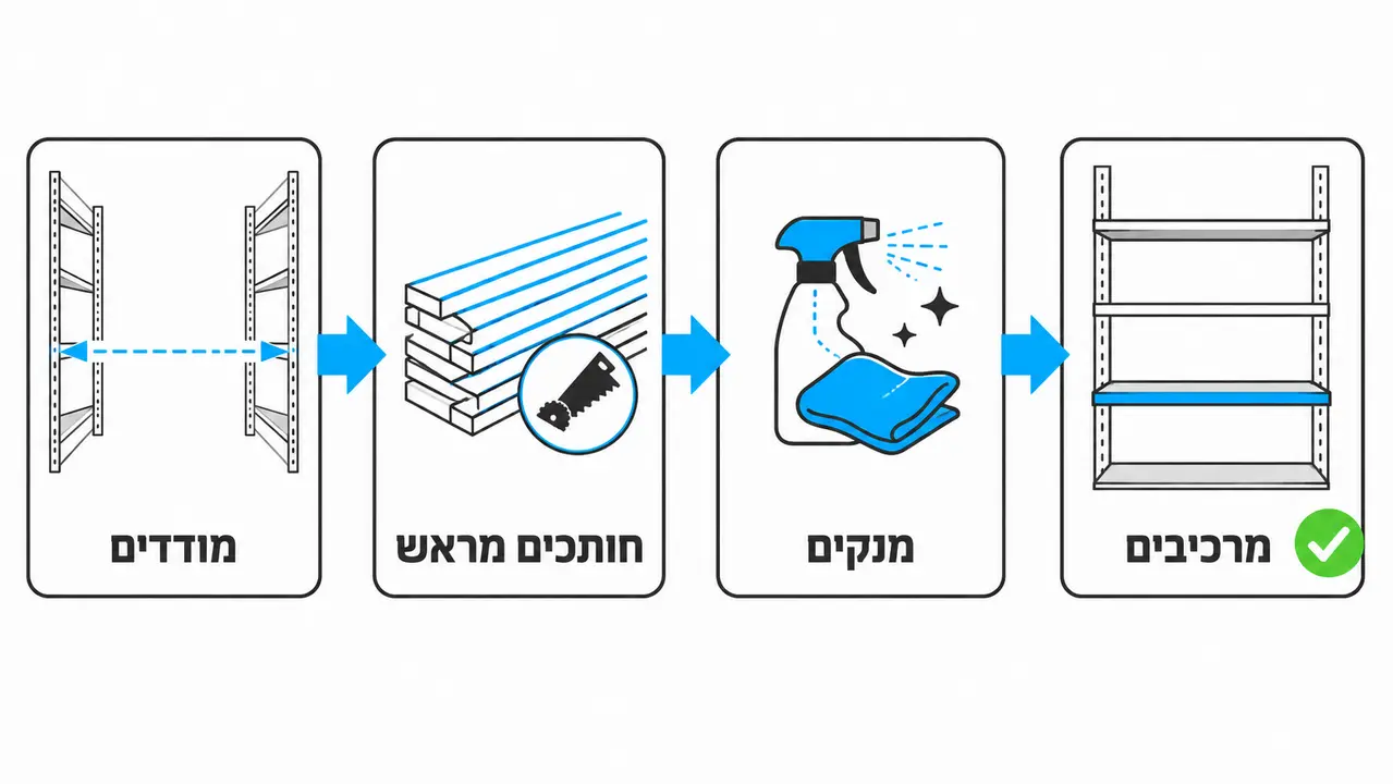 התקנת פסי מחיר בסניף