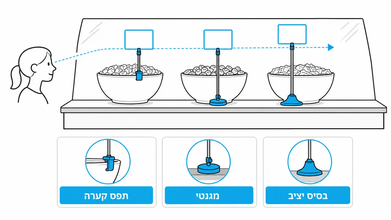דוקרנים למעדניה סופר ליד קערות מזון