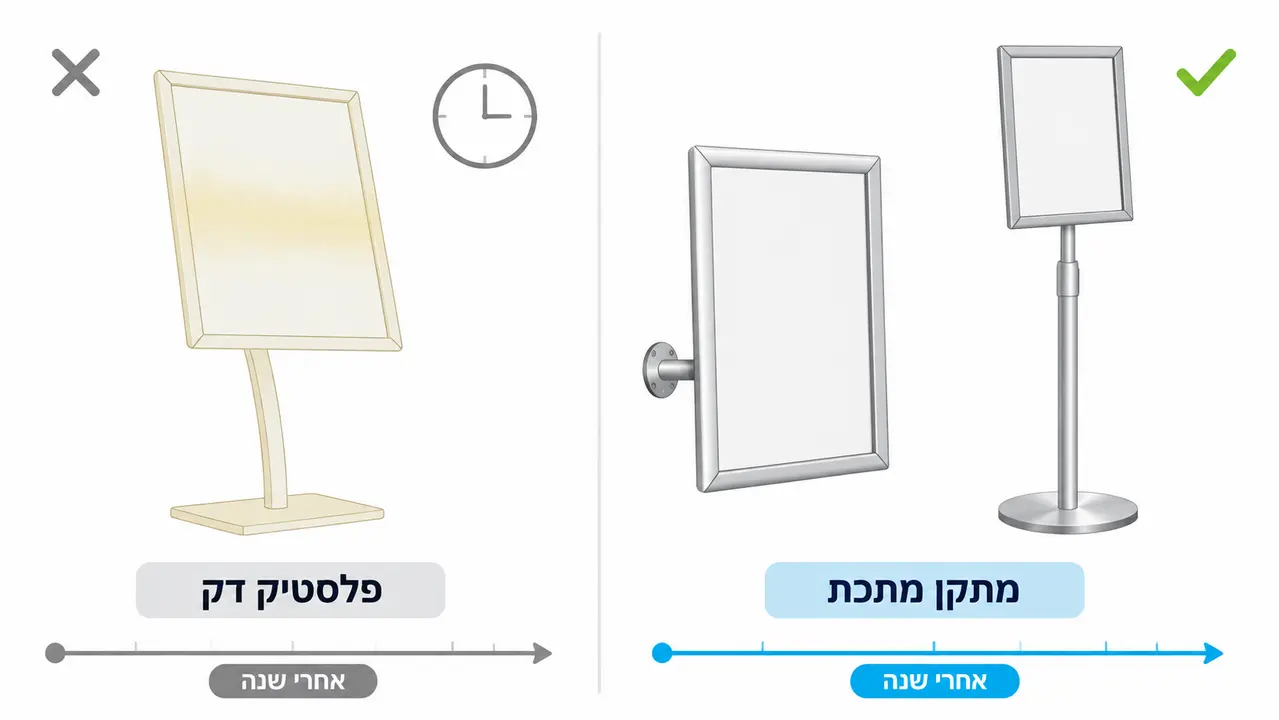 עמידות מתקני תצוגה בלובי לאורך שנה