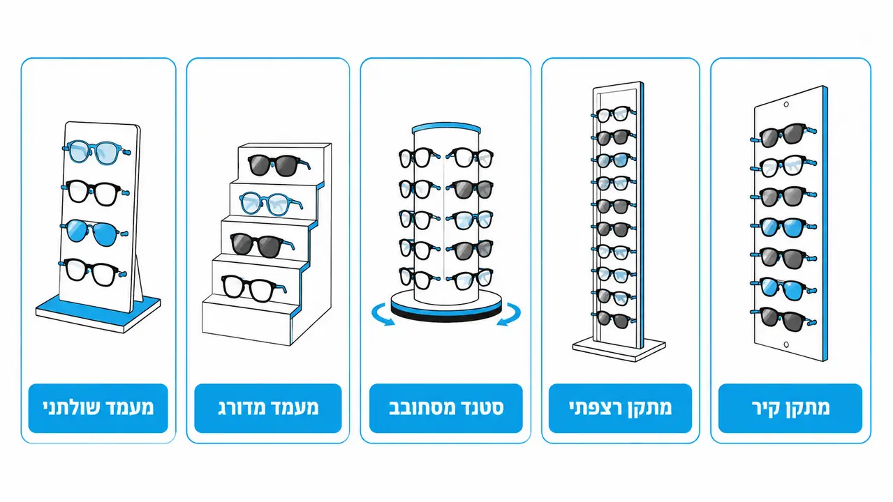 סוגי מתקני תצוגה נפוצים