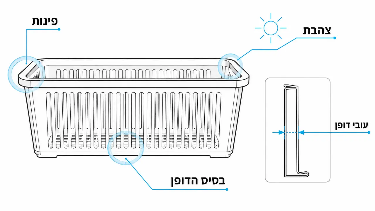 בלאי בסלסילת תצוגה אחרי שנה בשטח