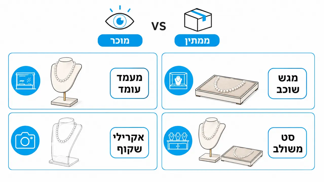 השוואה בין פתרונות תצוגה לפנינים