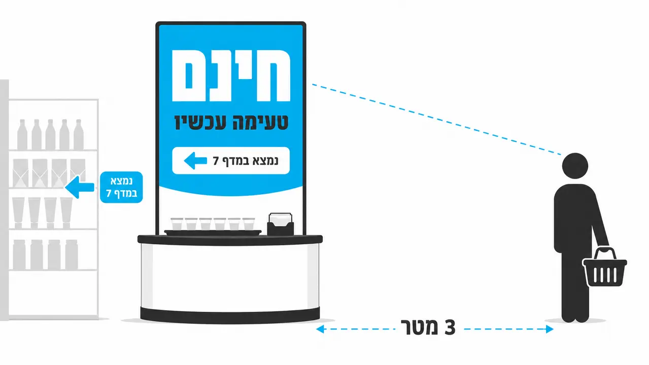 מיתוג ושילוט בעמדת טעימות