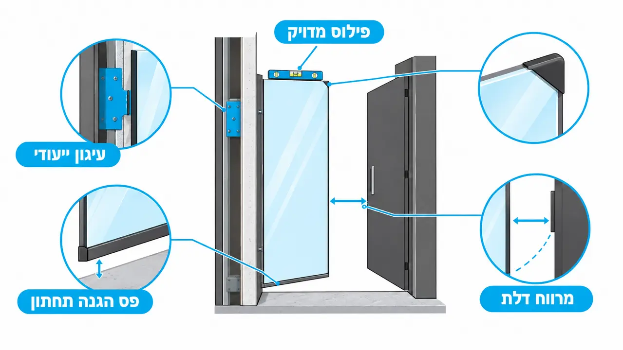 איך מתקינים מראה בחדר ההלבשה בצורה בטיחותית ובסטנדרט חנות