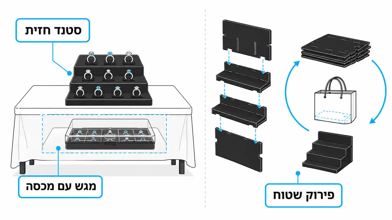 מעמדי תצוגה לטבעות לירידים