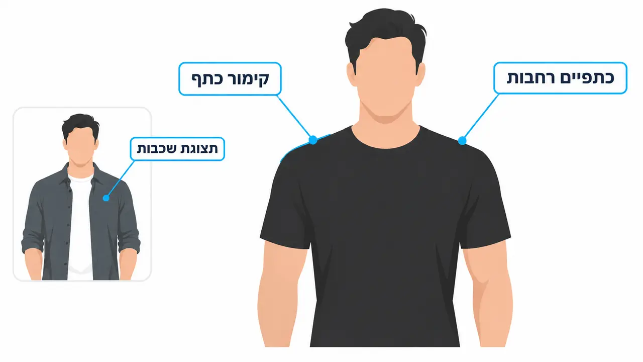 טורסו גבר לתצוגה