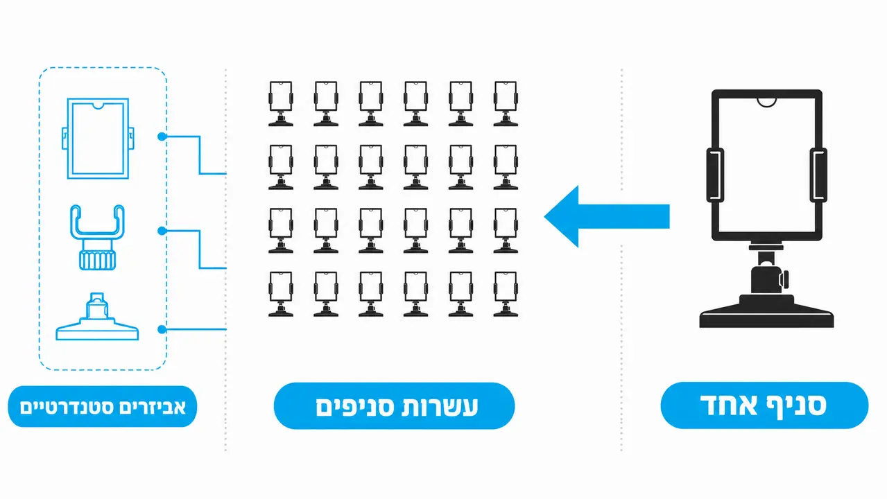 מעבר מסניף אחד לעשרות סניפים ברשת