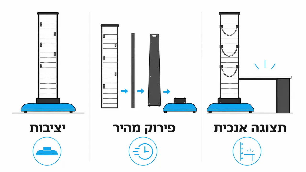 דרישות דוכן פופ אפ או יריד