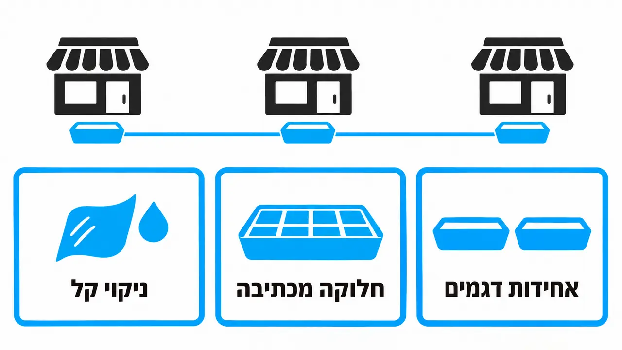 תצוגת תכשיטים ברשת סניפים
