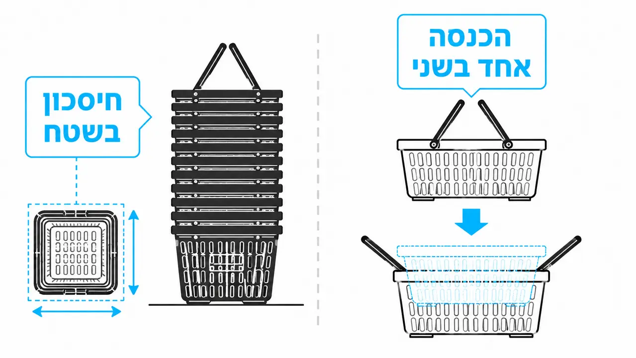 ערימת סלים במבנה Nesting