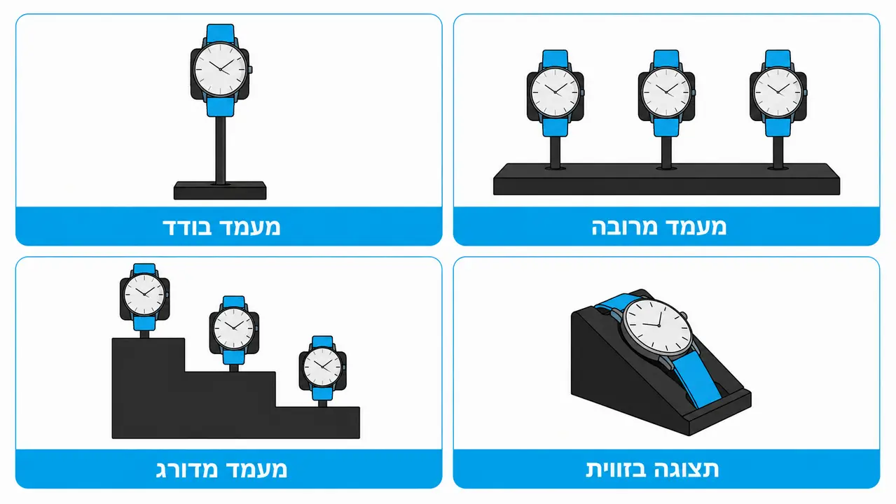 סוגי מעמדי תצוגה לשעונים