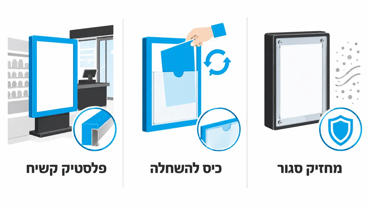 חומרים לשלטי מחיר בחנות בגדים