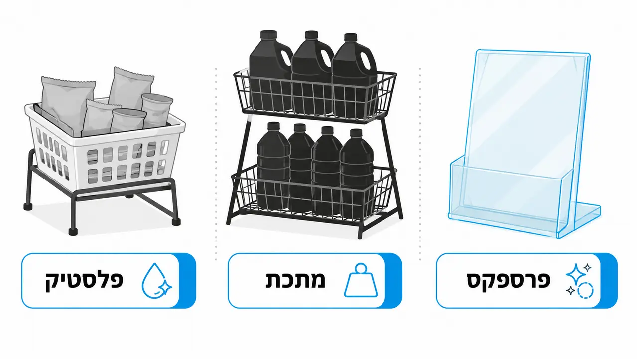 איזה חומר מתאים לסטנד מבצע בסופרמרקט