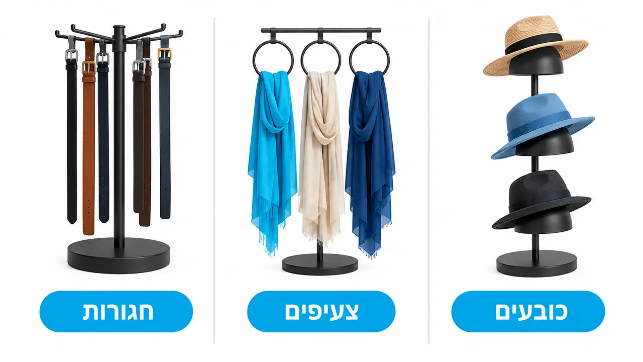 מעמד לאביזרי אופנה בחנות