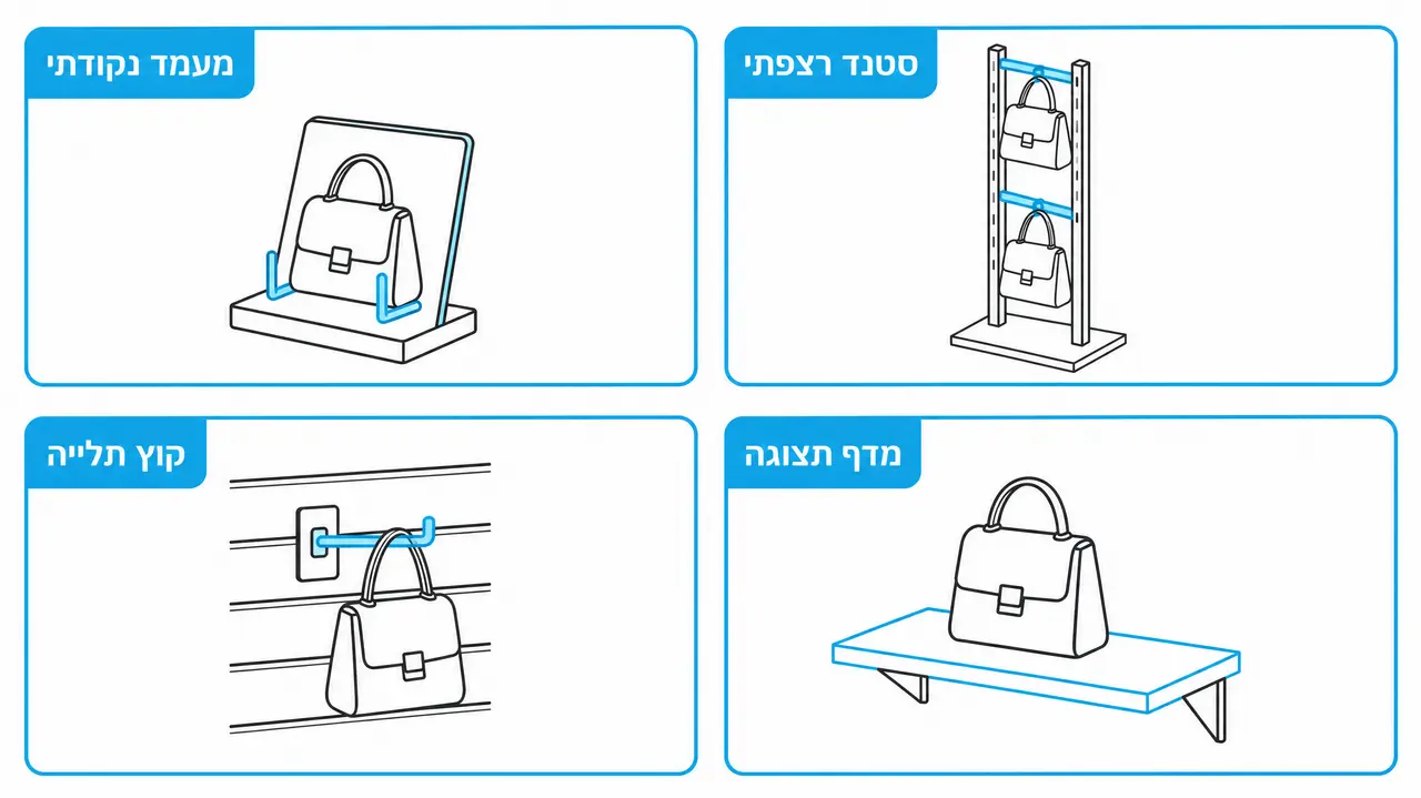 התאמת פתרונות תצוגה לפי אזור בחנות ורמת עומס